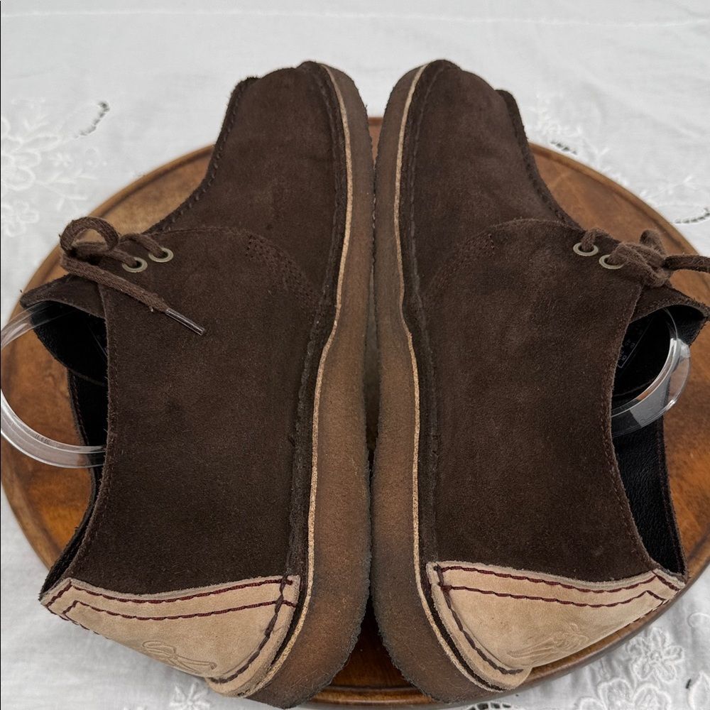 Clarks Originals Boots Mens 11.5 M Desert Trek Brown Suede Chukka Moccasin - Picture 6 of 11